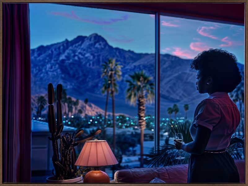 An Evening in Palm Springs Canvas Art Print