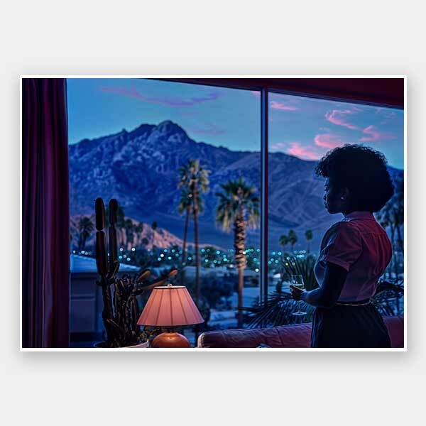 An Evening in Palm Springs Unframed Art Print