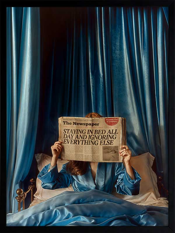 Morning Gossip Framed Art Print