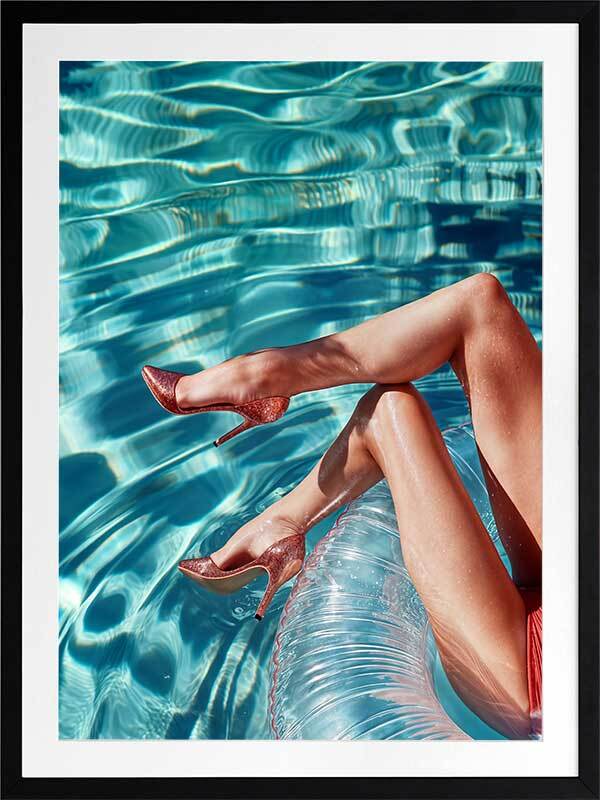 Country Club Pool Framed Art Print