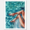 Country Club Pool Unframed Art Print
