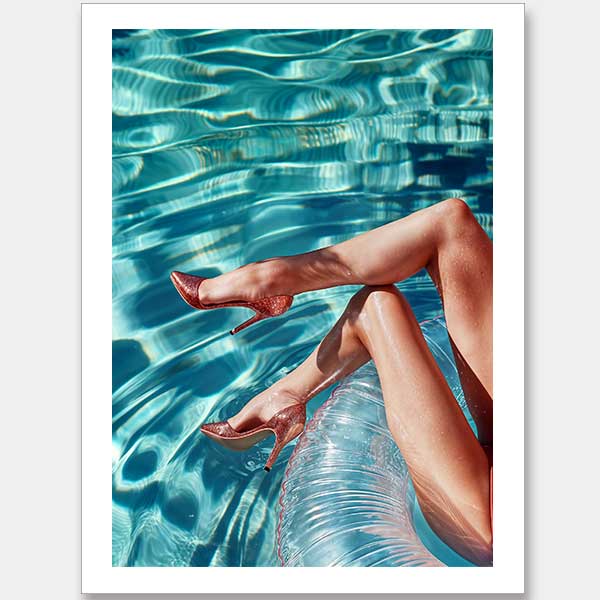 Country Club Pool Unframed Art Print
