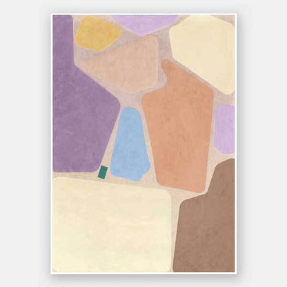 Pastel Mosaic I Unframed Art Print