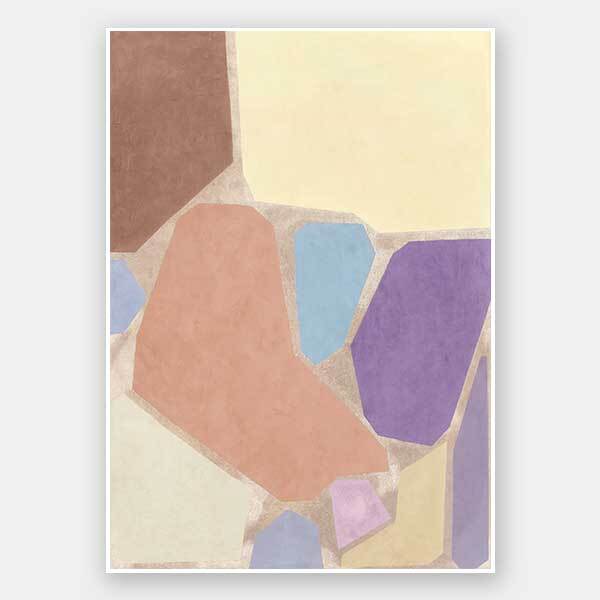 Pastel Mosaic II Unframed Art Print
