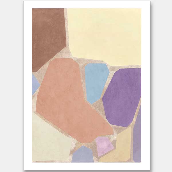 Pastel Mosaic II Unframed Art Print