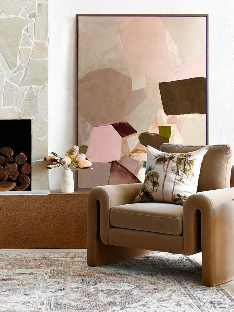 Deconstructed Desert I Canvas Art Print | Lifestyle