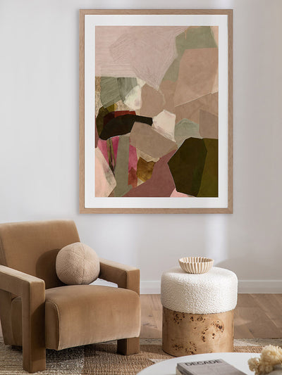 Deconstructed Desert II Framed Art Print | Lifestyle