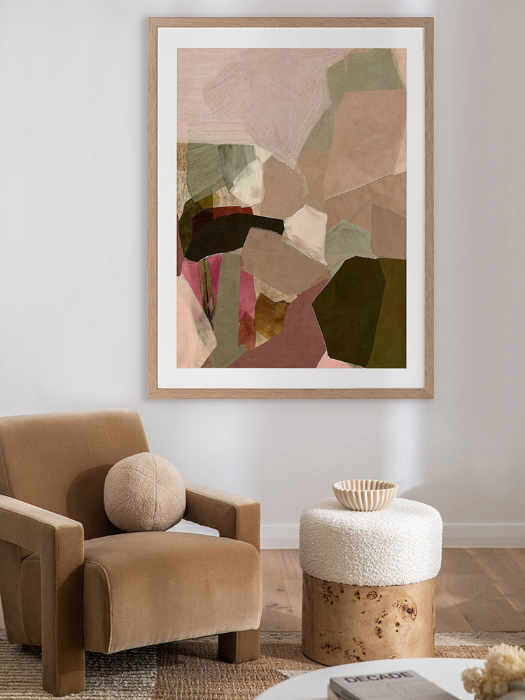Deconstructed Desert II Framed Art Print | Lifestyle
