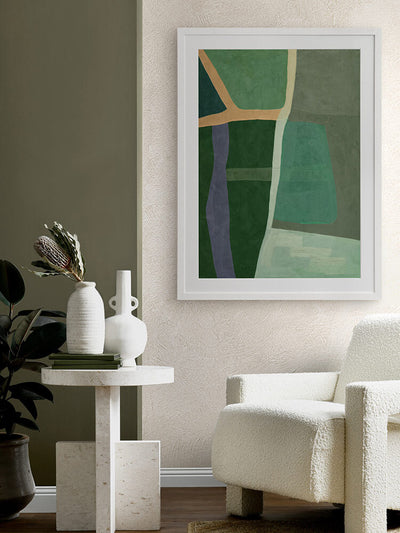 Geometry I Framed Art Print | Lifestyle