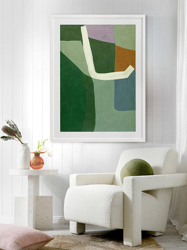 Geometry II Framed Art Print | Lifestyle