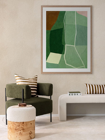 Geometry III Framed Art Print | Lifestyle