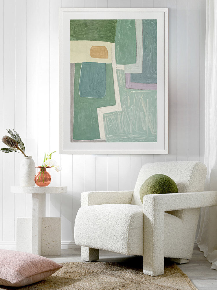 Abstract Gardens I Framed Art Print | Lifestyle