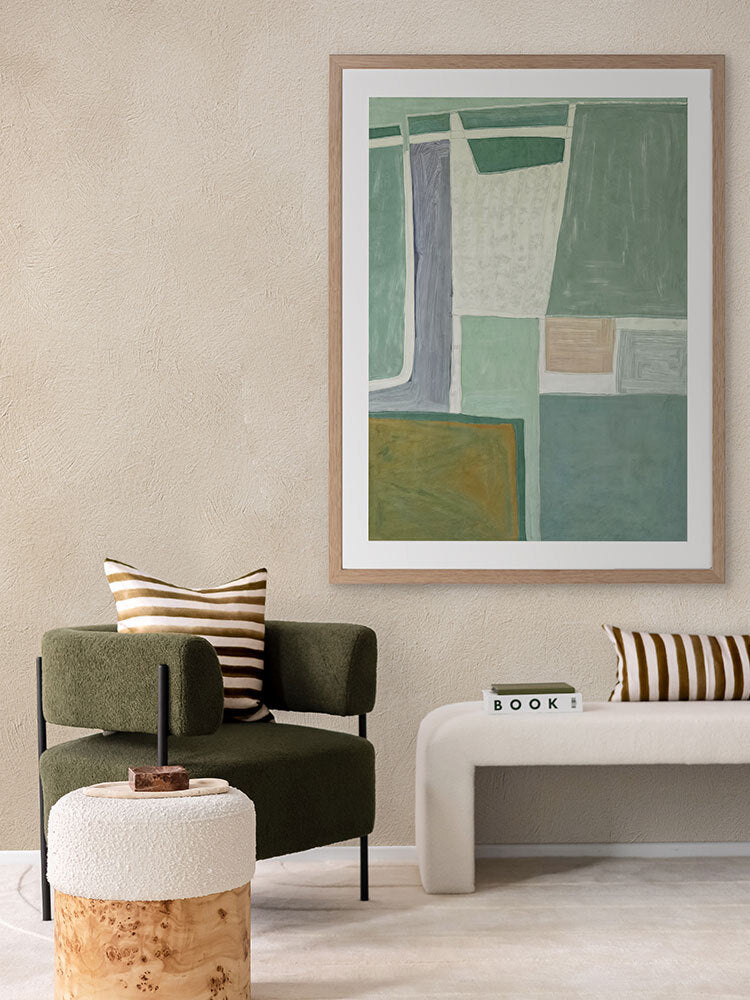 Abstract Gardens II Framed Art Print | Lifestyle