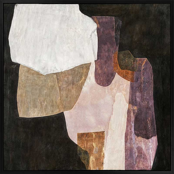 Chiaroscuro I - Black Box Frame Canvas - 90x90 - LS