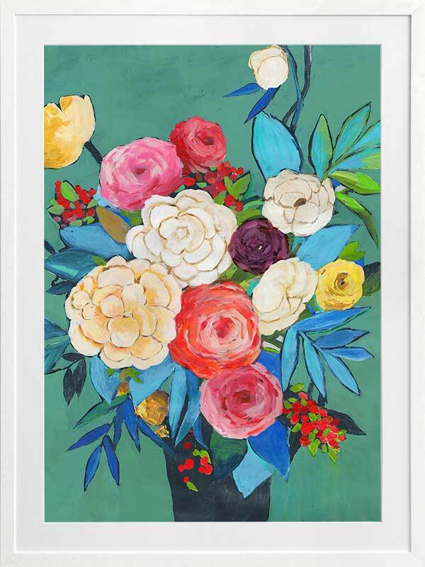 Folk Bouquet Framed Art Print