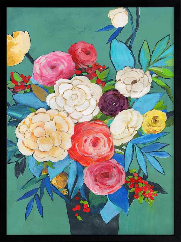 Folk Bouquet Framed Art Print