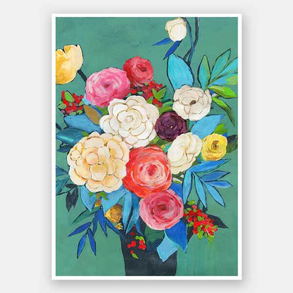 Folk Bouquet Unframed Art Print