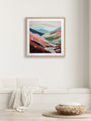 Chromatic Valley Framed Art Print | Lifestyle