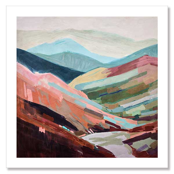 Chromatic Valley Unframed Art Print