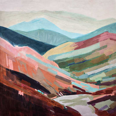 Chromatic Valley Canvas Art Print