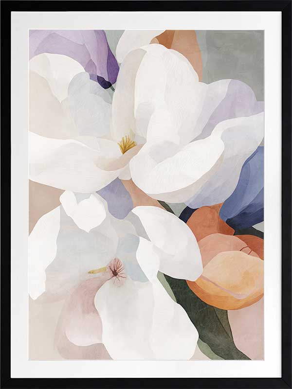Silk Petals I Framed Art Print