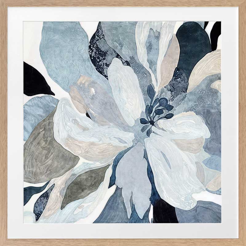 Frosted Petals Framed Art Print