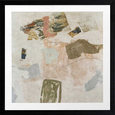 Between the Lines I Framed Art Print