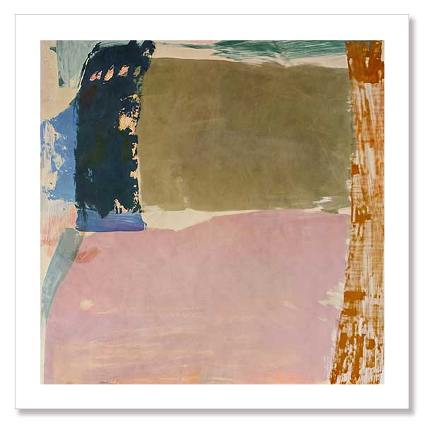Desert Blush I abstract wall art featuring blush, muted greens, and earthy brown tones, perfect for contemporary interiors.