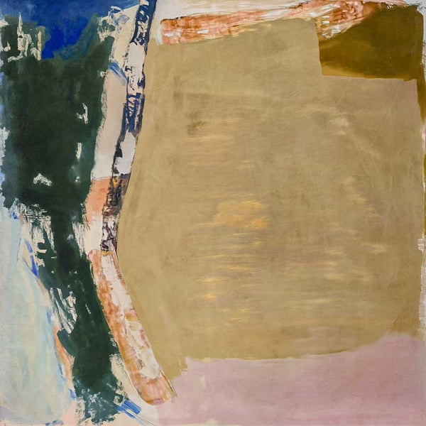 Desert Blush II abstract wall art featuring blush, muted greens, and earthy brown tones, perfect for contemporary interiors.