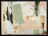 Modern abstract art Earth Echoes II showcasing blush, ivory, and green tones, perfect for contemporary interiors.