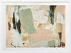 Modern abstract art Earth Echoes II showcasing blush, ivory, and green tones, perfect for contemporary interiors.