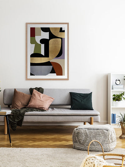 Converging II Framed Art Print | Lifestyle