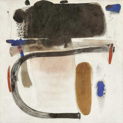 Minimalist abstract wall art Homebound I with earthy tones and rounded shapes perfect for stylish contemporary interiors.