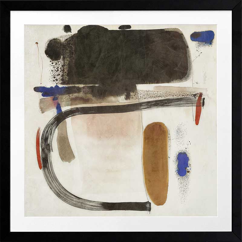 Minimalist abstract wall art Homebound I with earthy tones and rounded shapes perfect for stylish contemporary interiors.