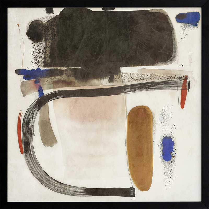 Minimalist abstract wall art Homebound I with earthy tones and rounded shapes perfect for stylish contemporary interiors.