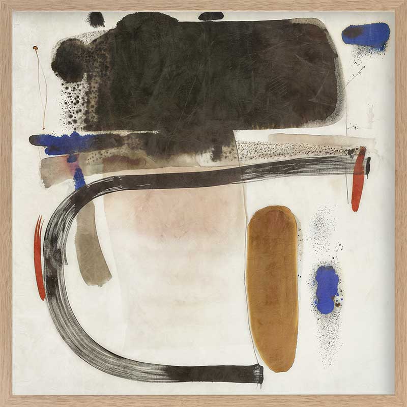 Minimalist abstract wall art Homebound I with earthy tones and rounded shapes perfect for stylish contemporary interiors.