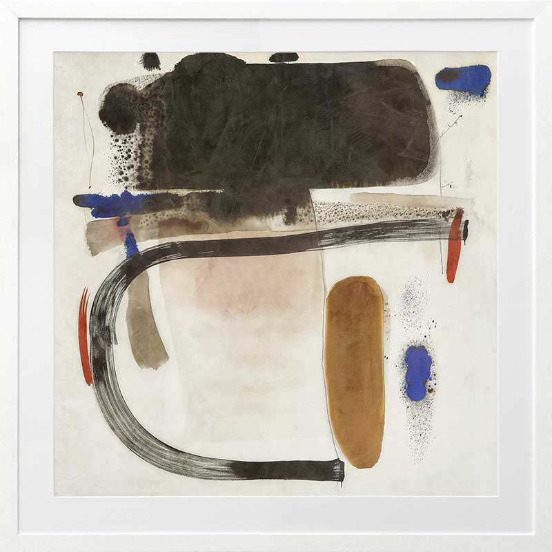 Minimalist abstract wall art Homebound I with earthy tones and rounded shapes perfect for stylish contemporary interiors.