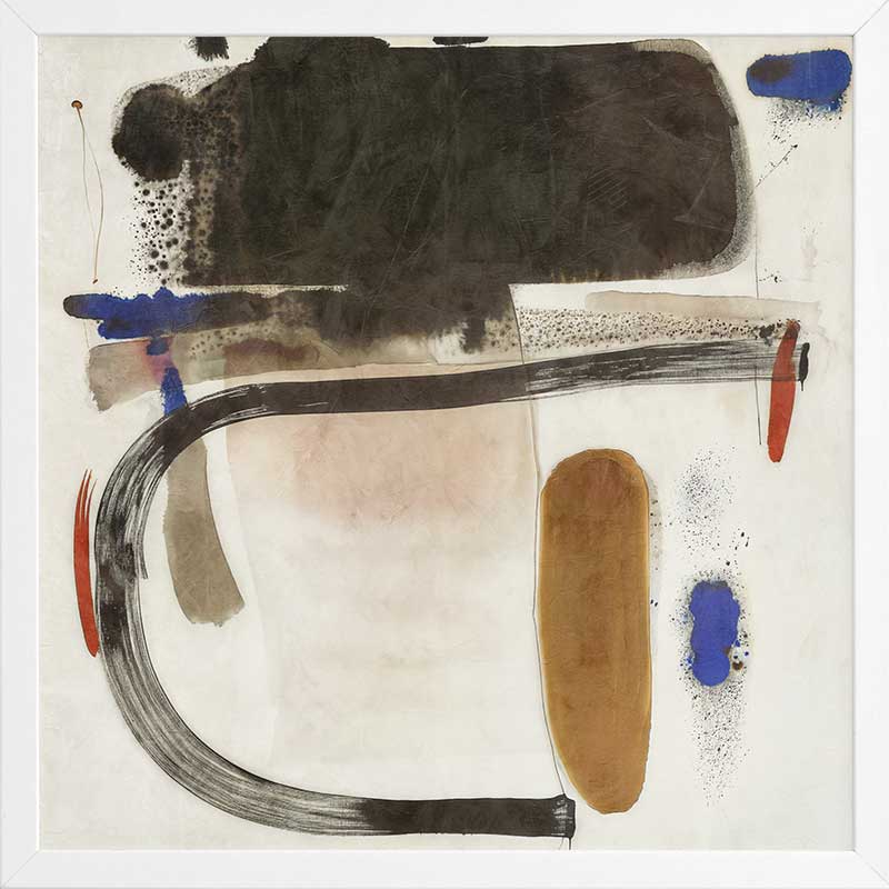 Minimalist abstract wall art Homebound I with earthy tones and rounded shapes perfect for stylish contemporary interiors.