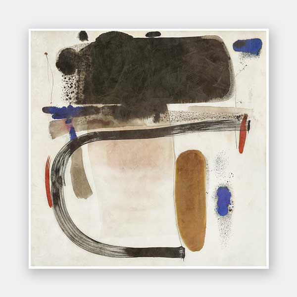 Minimalist abstract wall art Homebound I with earthy tones and rounded shapes perfect for stylish contemporary interiors.