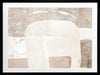 Minimalist abstract wall art featuring beige, ivory, and grey tones with gentle geometric shapes and textures for tranquil interiors.