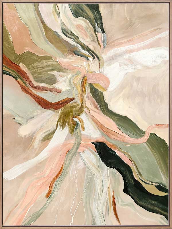 Warm Memories I - Oak Box Frame Canvas - 90x120 - Dual Strung - LS