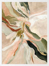 Fluid abstract wall art in soft earthy tones with harmonious forms and lines that flow from the centre to the edges.