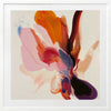 Vibrant abstract floral wall art featuring playful, fluid forms in warm tones, perfect for contemporary spaces.
