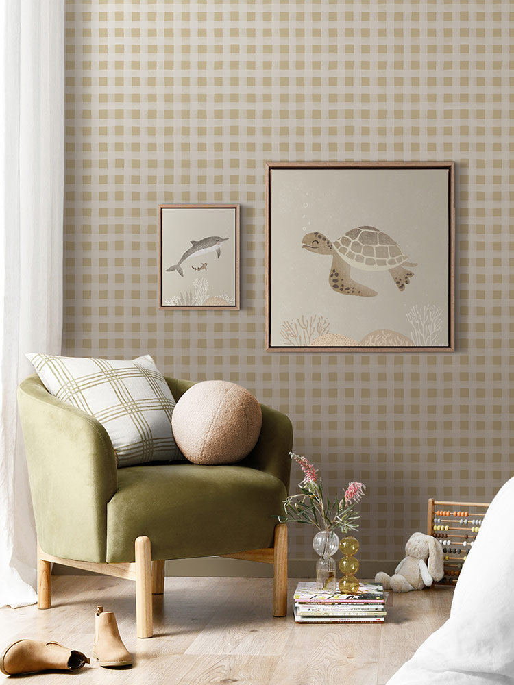 Turtle Swims Canvas Art Print | Lifestyle