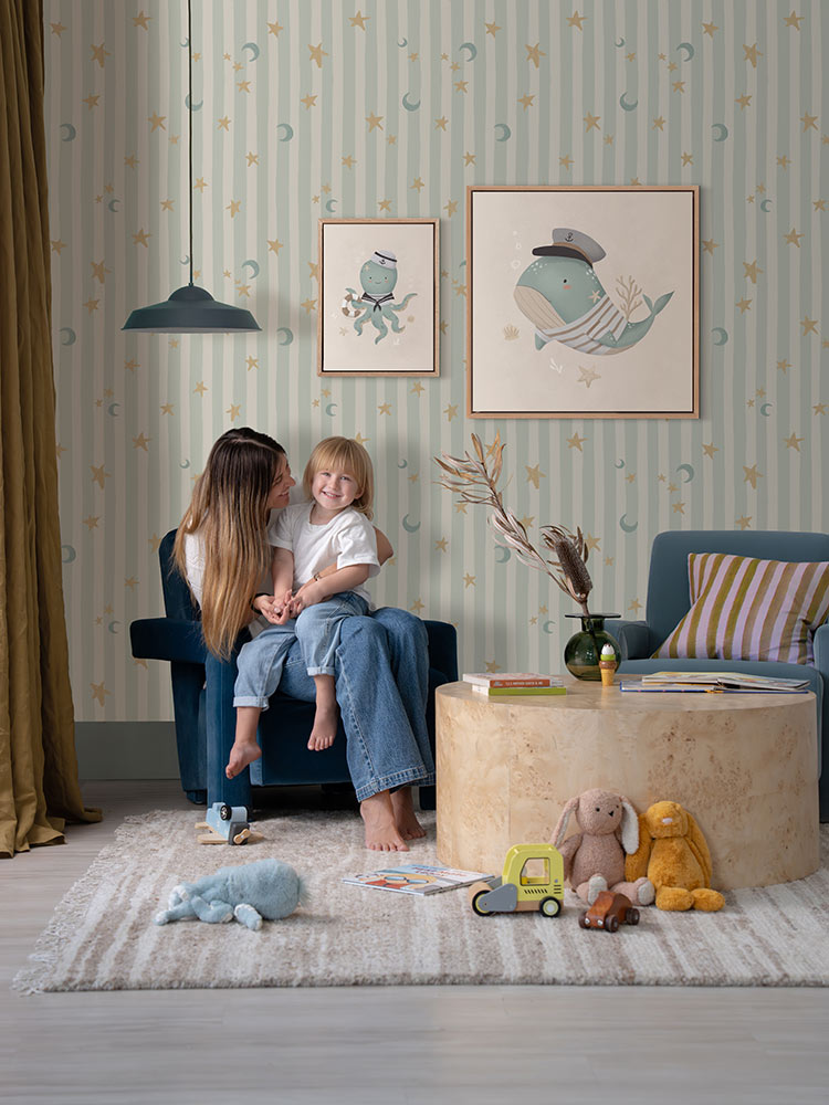 Ahoy, Captain Bubbles Canvas Art Print | Lifestyle