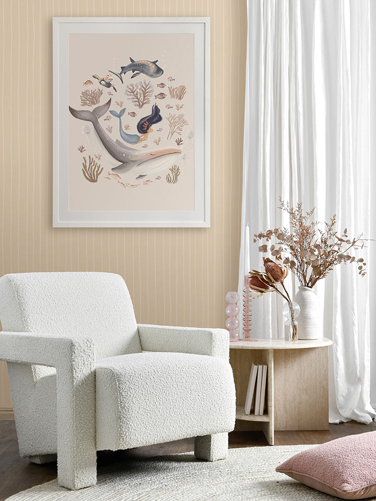 Tide Pool Tails Framed Art Print | Lifestyle