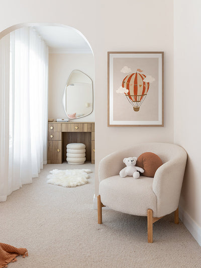 Up, Up and Away Framed Art Print | Lifestyle