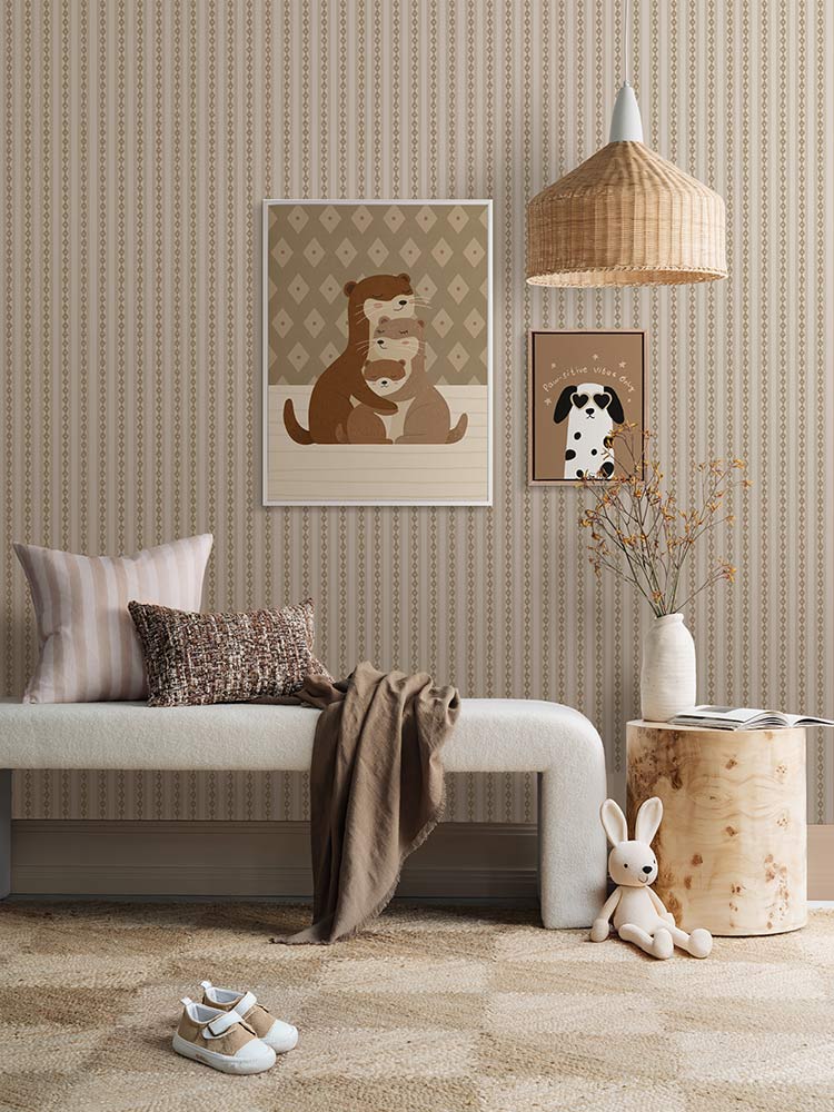 Otterly Loved Canvas Art Print | Lifestyle