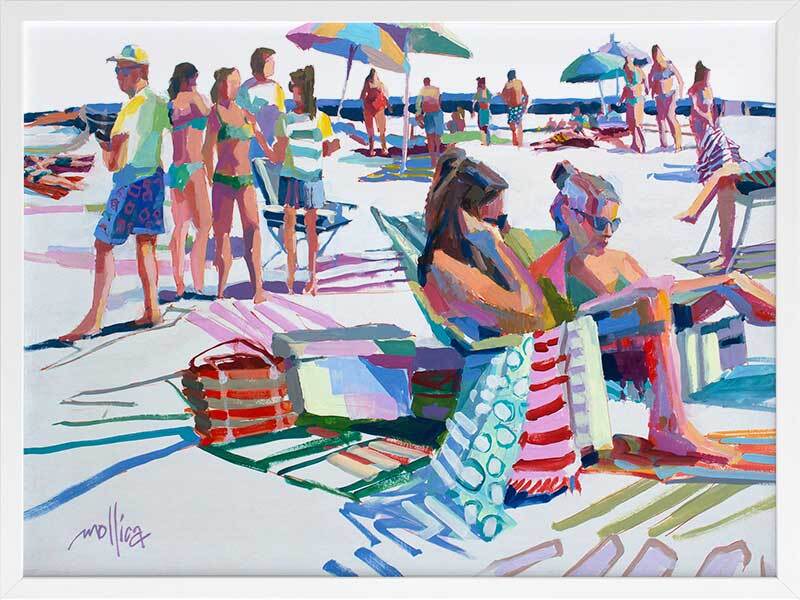 Beach Party Framed Art Print