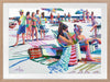 Beach Party Framed Art Print